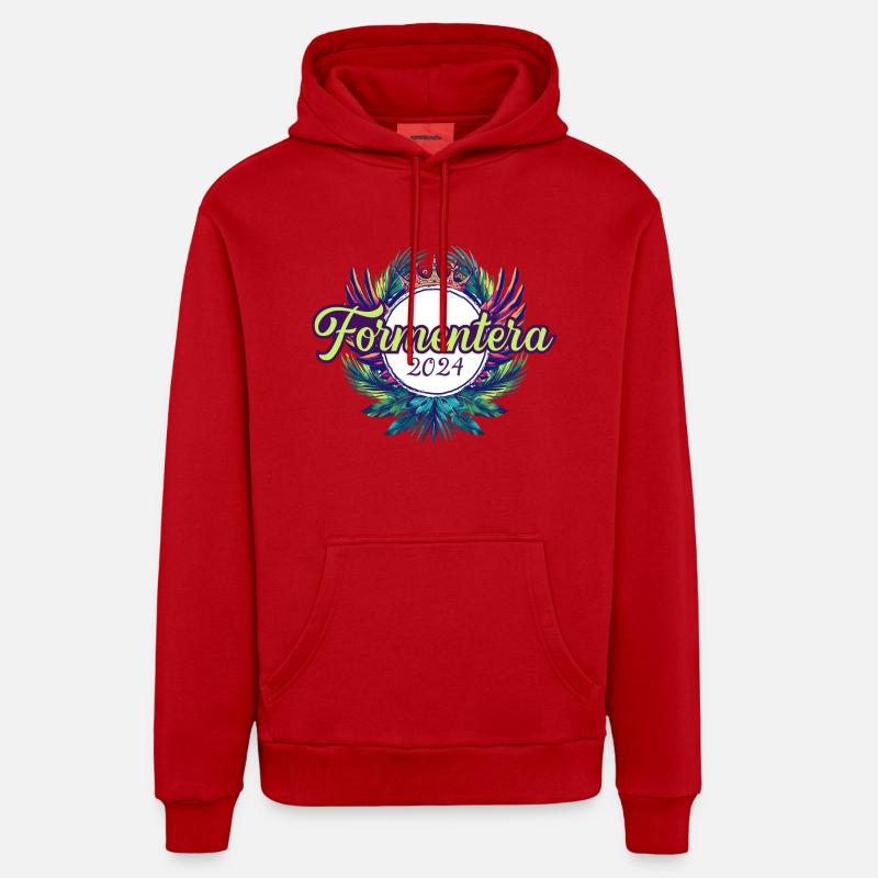 Formentera 2024 Multicoloured Organic Relaxed Hoodie Made in EU