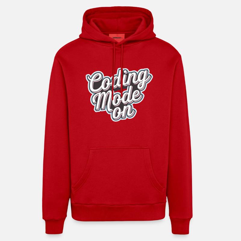 Coding Mode On 16 - Organic Relaxed Hoodie Made in EU - Rot