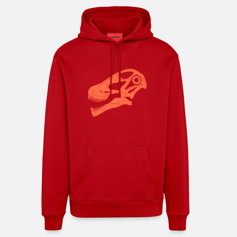 Argentinosaurus Fossil Schädel Organic Relaxed Hoodie Made in EU