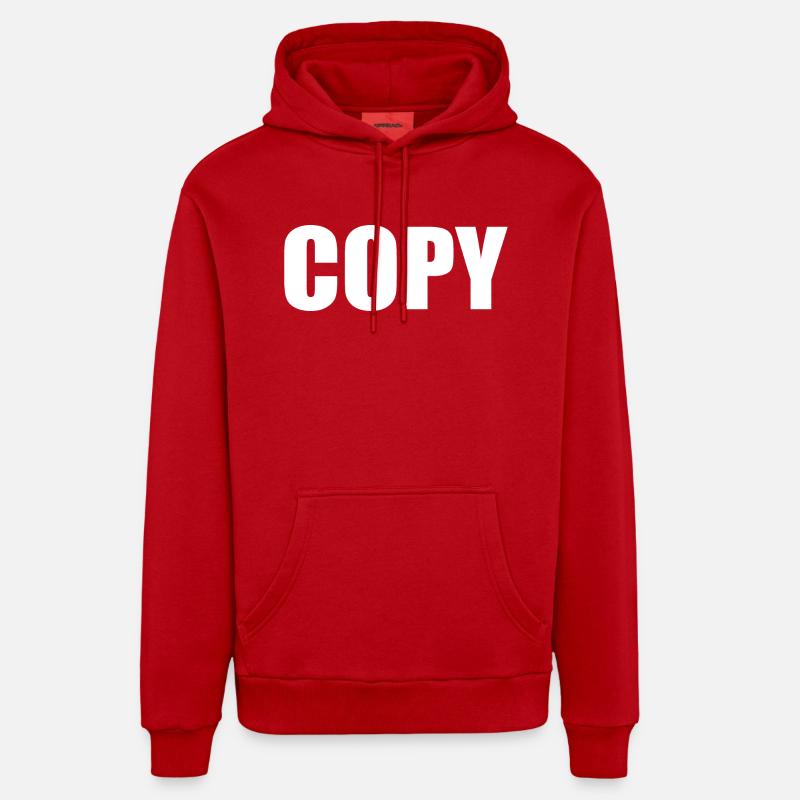 Copy - Sweat à capuche bio décontracté fabriqué en UE - rouge