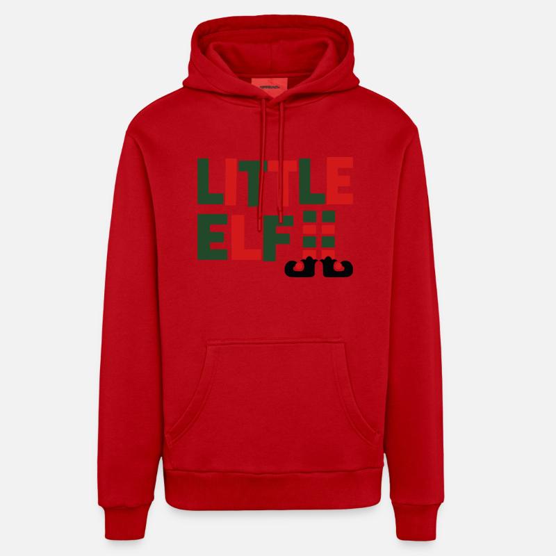 Petit Elfe - Sweat à capuche bio décontracté fabriqué en UE - rouge