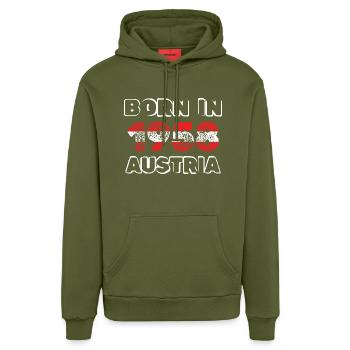 1958 - Organic Relaxed Hoodie Made in EU - MOSS GREEN - Vorne