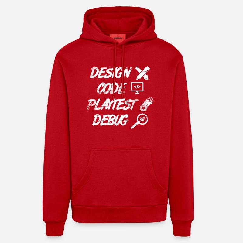Spieleprogrammierung - Organic Relaxed Hoodie Made in EU - Rot