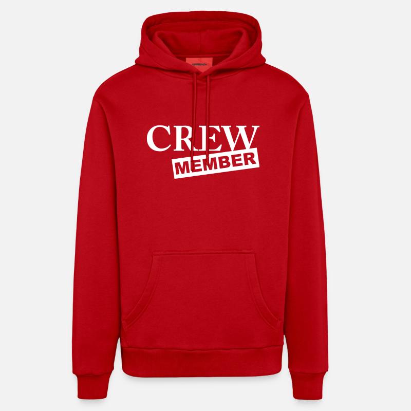 Cadeaux d'anniversaire - Sweat à capuche bio décontracté fabriqué en UE - rouge