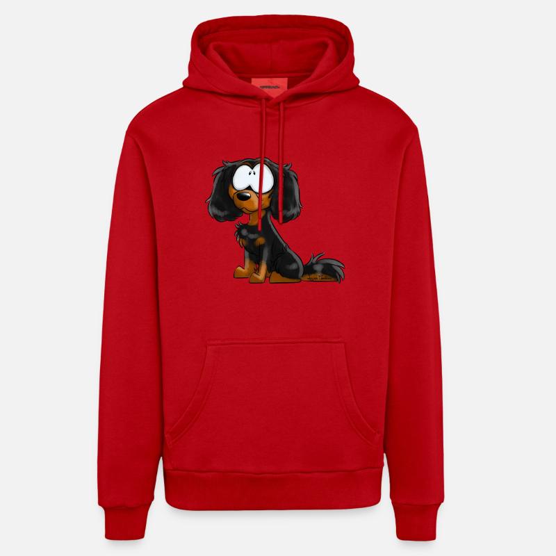 Je Suis CKC - Noir Feu - Sweat à capuche bio décontracté fabriqué en UE - rouge