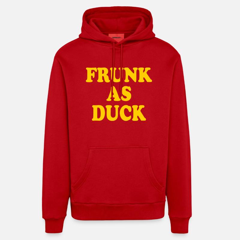 Frunk as duck - Organic Relaxed Hoodie Made in EU - Rot