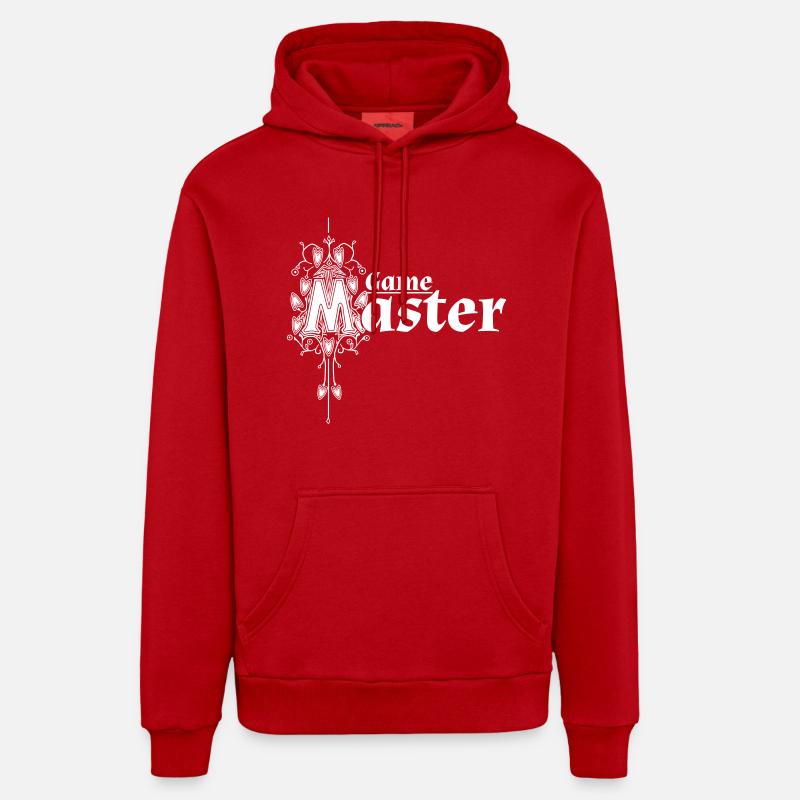 Maître de jeu - Sweat à capuche bio décontracté fabriqué en UE - rouge