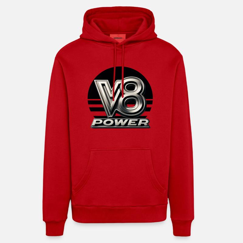 V8 Power Organic Relaxed Hoodie Made in EU