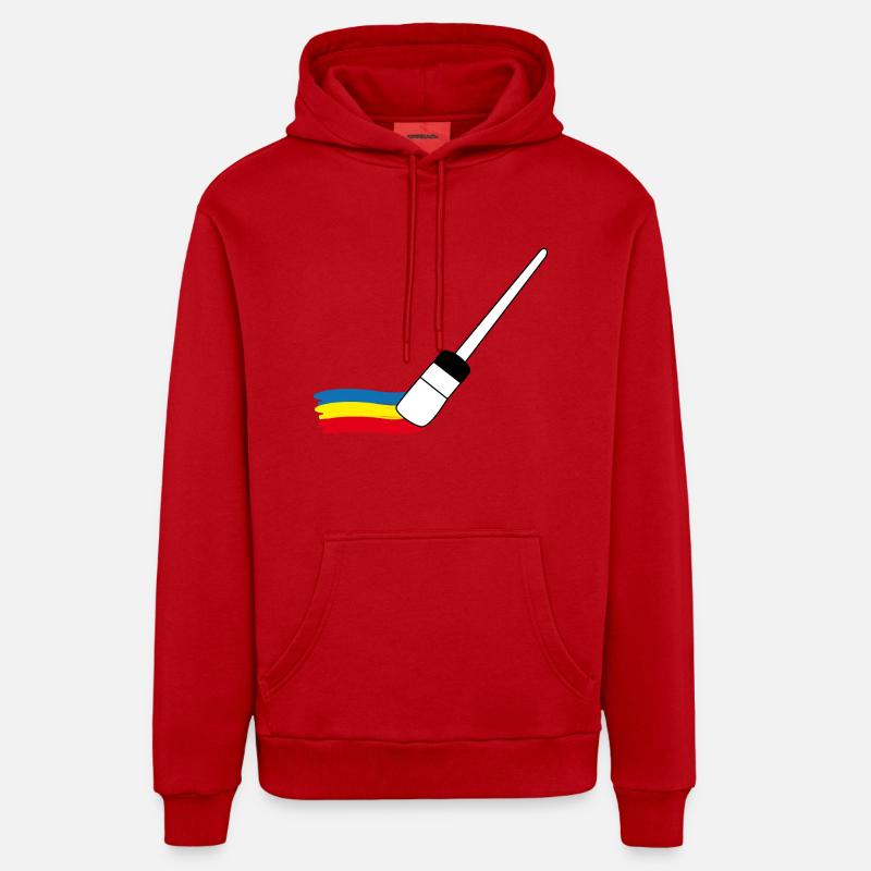 Painter | Painter | Painter painter - Organic Relaxed Hoodie Made in EU - red