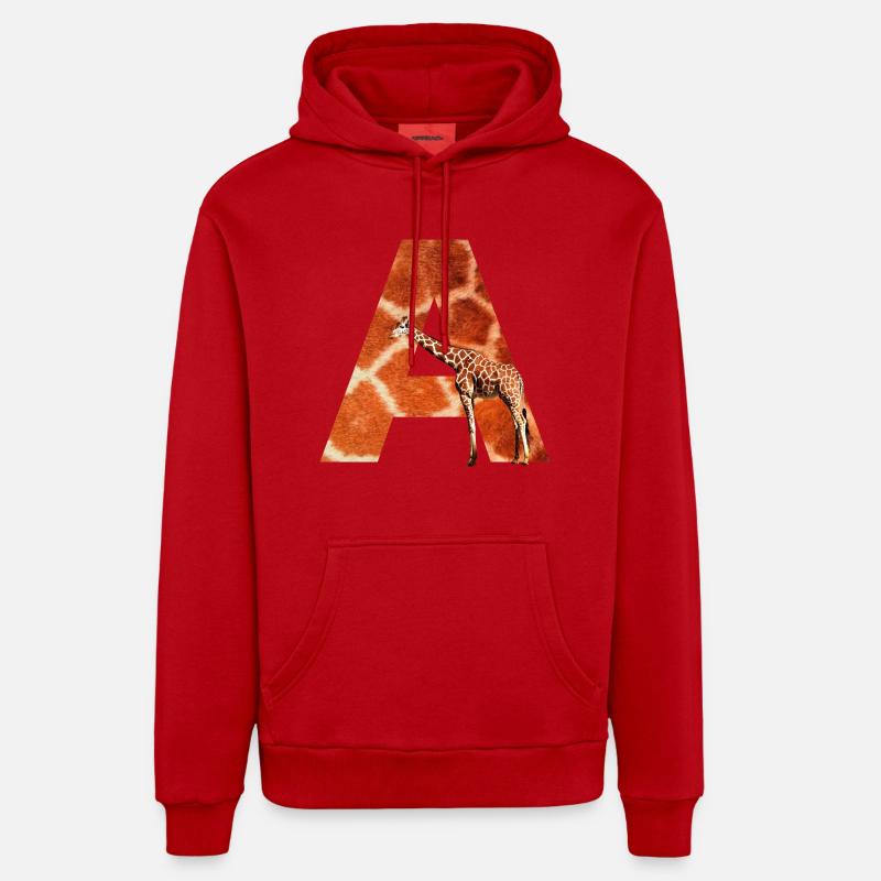 giraffe a Organic Relaxed Hoodie Made in EU