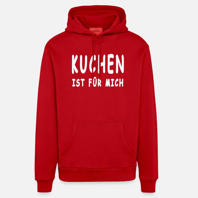 Gâteau - Sweat à capuche bio décontracté fabriqué en UE - rouge