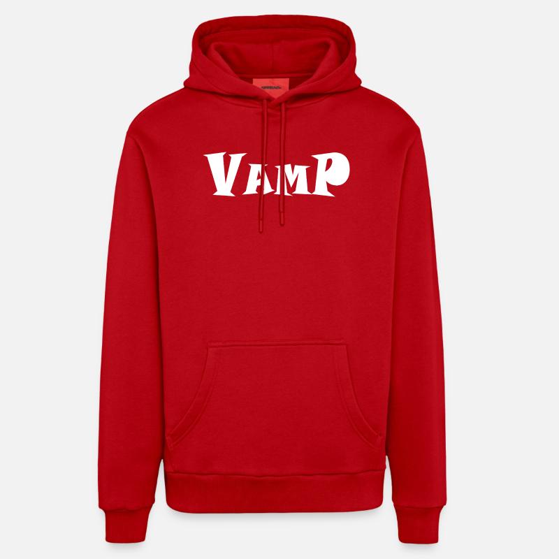 vamp - Sweat à capuche bio décontracté fabriqué en UE - rouge