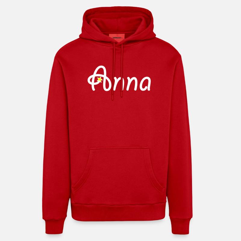 Anna - Sweat à capuche bio décontracté fabriqué en UE - rouge