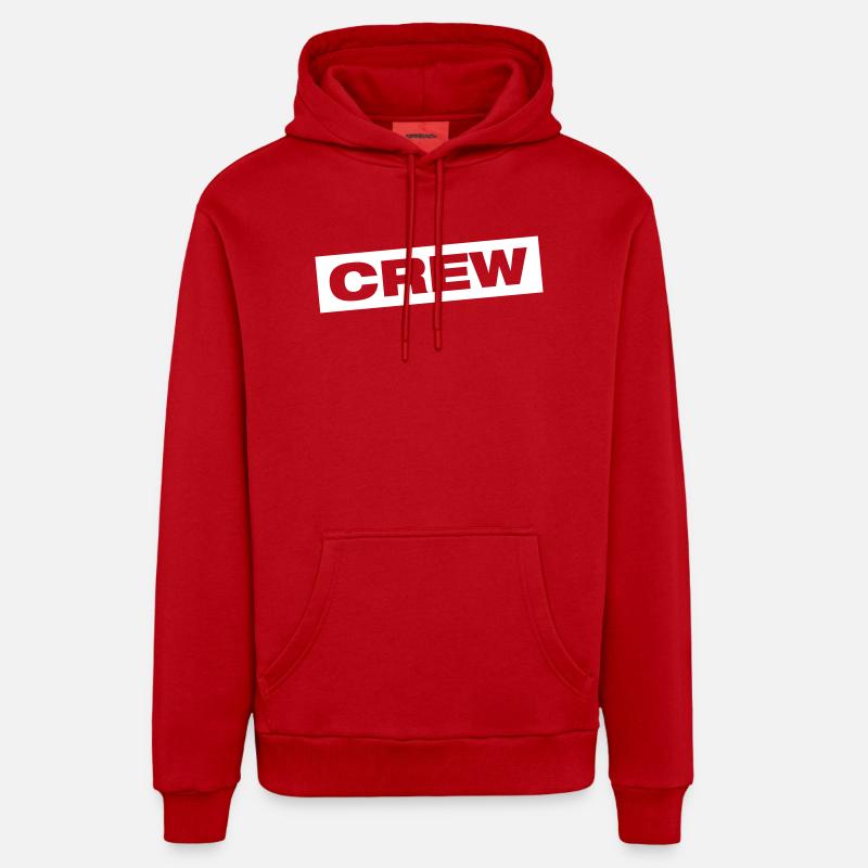 Icône de l’équipe - Sweat à capuche bio décontracté fabriqué en UE - rouge