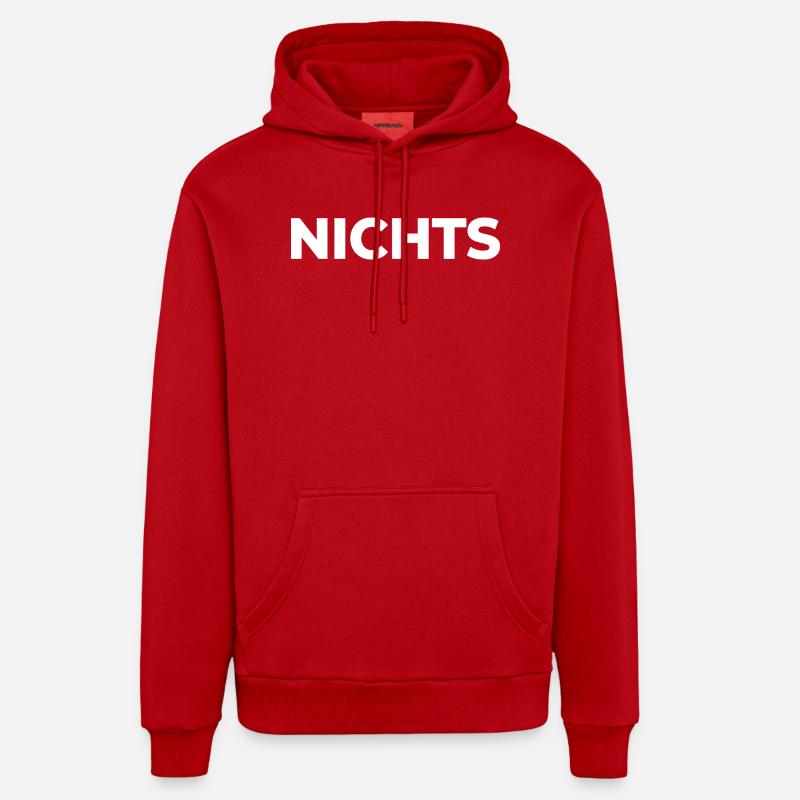 Nichts - einfach nix | Garnichts | Geschenk - Organic Relaxed Hoodie Made in EU - Rot