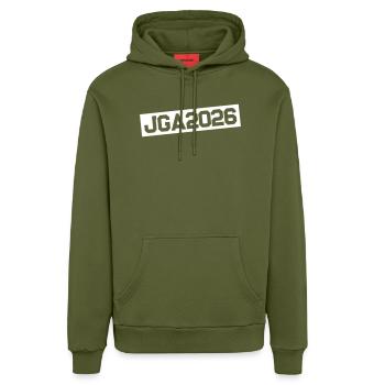 JGA 2026 - Organic Relaxed Hoodie Made in EU - MOSS GREEN - Front