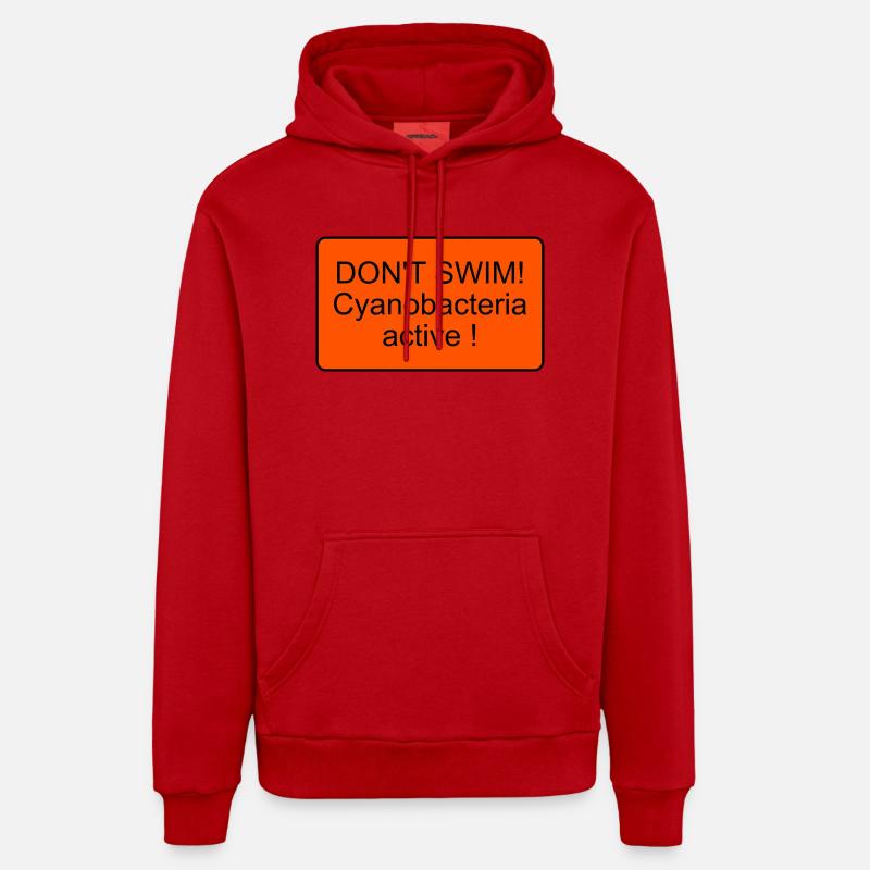 Cyanobactéries - Sweat à capuche bio décontracté fabriqué en UE - rouge