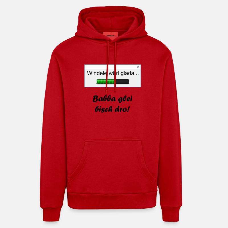 Diaper becomes glada ... Organic Relaxed Hoodie Made in EU
