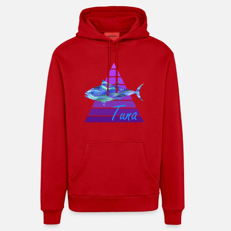 thunfisch e 103 - Organic Relaxed Hoodie Made in EU - Rot