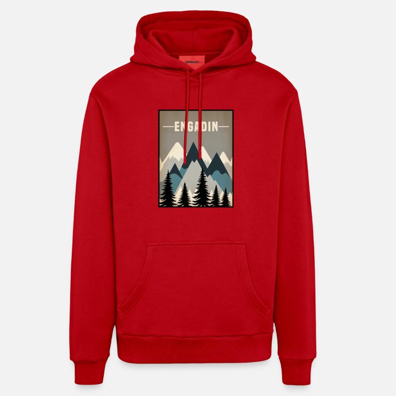 Engadin minimal Organic Relaxed Hoodie Made in EU