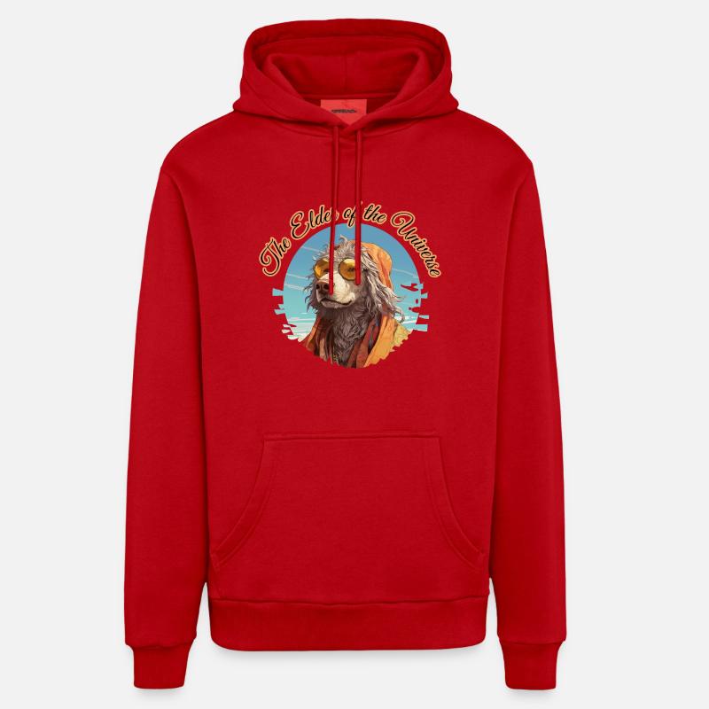 L’Ancien de l’Univers 2 - Sweat à capuche bio décontracté fabriqué en UE - rouge