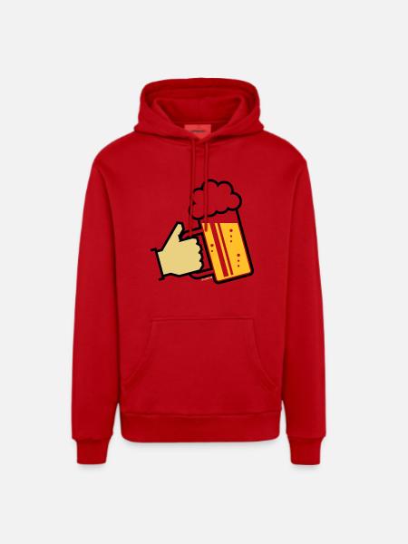 XBayerischer Gruß (L3) - Organic Relaxed Hoodie Made in EU - Rot