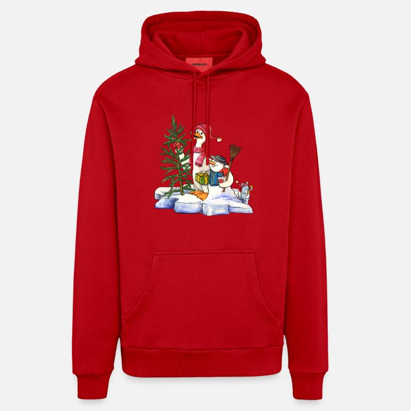 Christmas duck Organic Relaxed Hoodie Made in EU