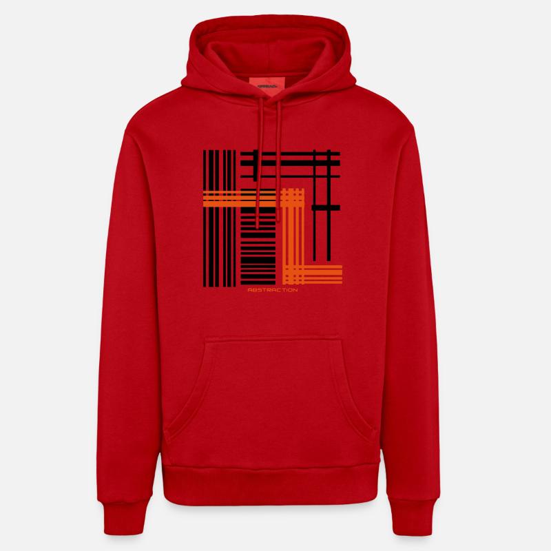 Abstraction Sweat à capuche bio décontracté fabriqué en UE