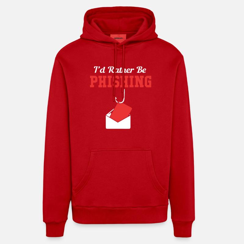 Cybersecurity Cyber Programmierer Hacker - Organic Relaxed Hoodie Made in EU - Rot