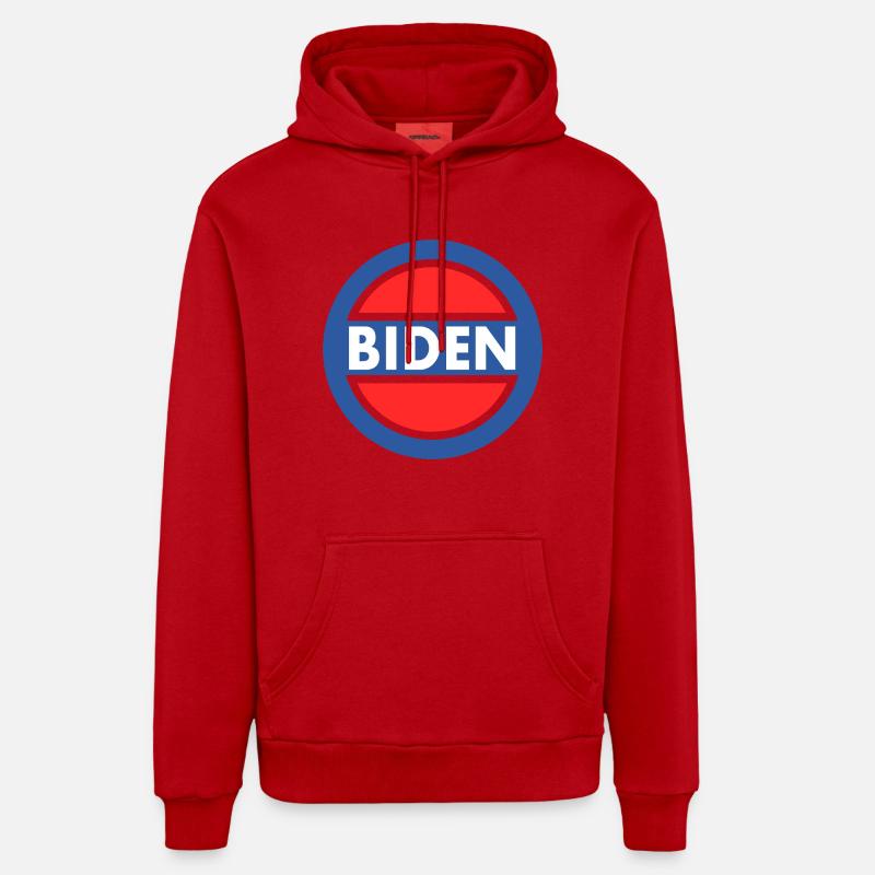 Biden - Sweat à capuche bio décontracté fabriqué en UE - rouge