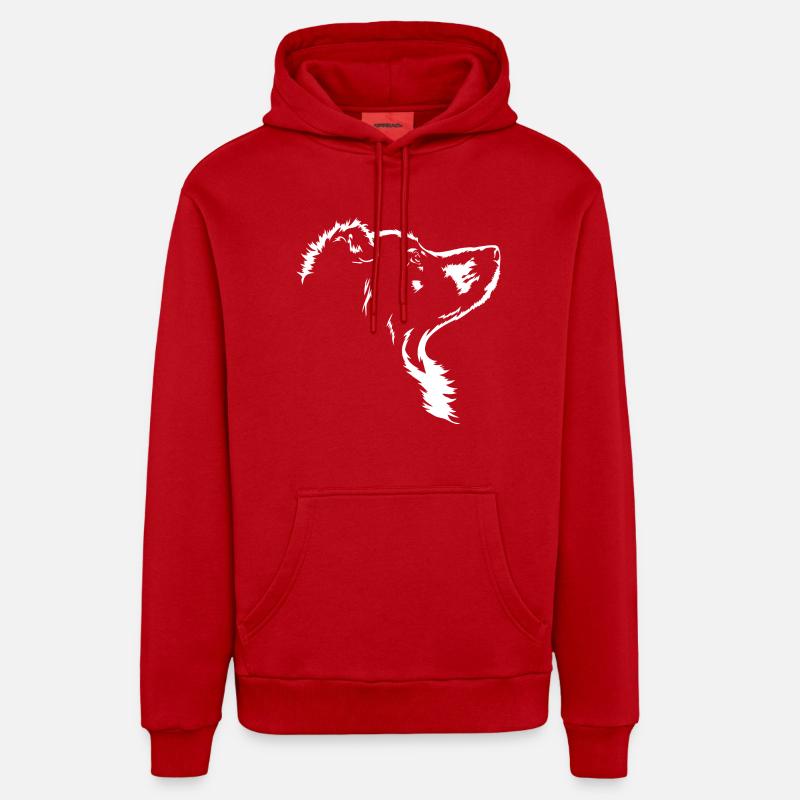 Australian Shepherd Hunde Aussie Hund Wilsigns Organic Relaxed Hoodie Made in EU