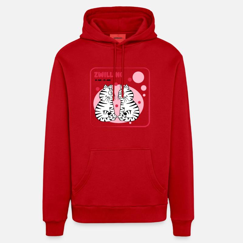 Signe du zodiaque Gémeaux - Sweat à capuche bio décontracté fabriqué en UE - undefined