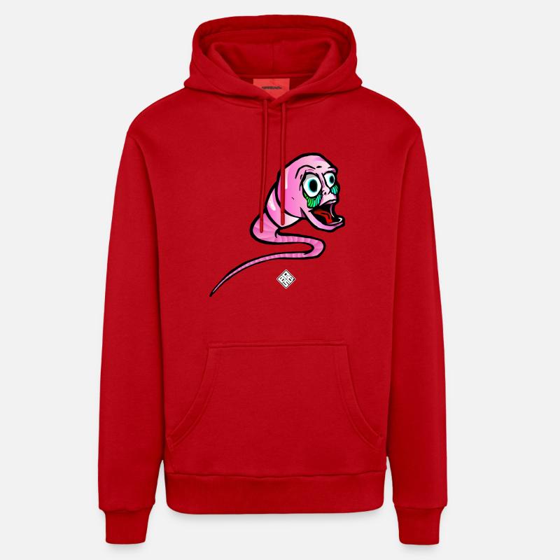 Spermo-Origin - Sweat à capuche bio décontracté fabriqué en UE - rouge