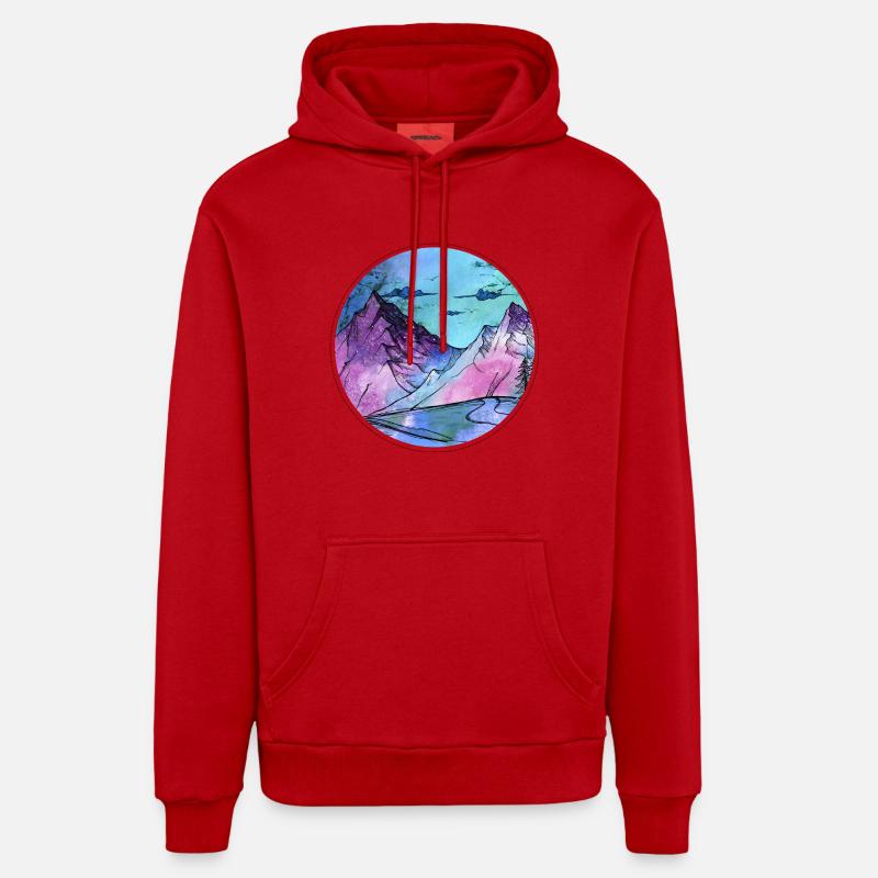 Magic mountains Organic Relaxed Hoodie Made in EU