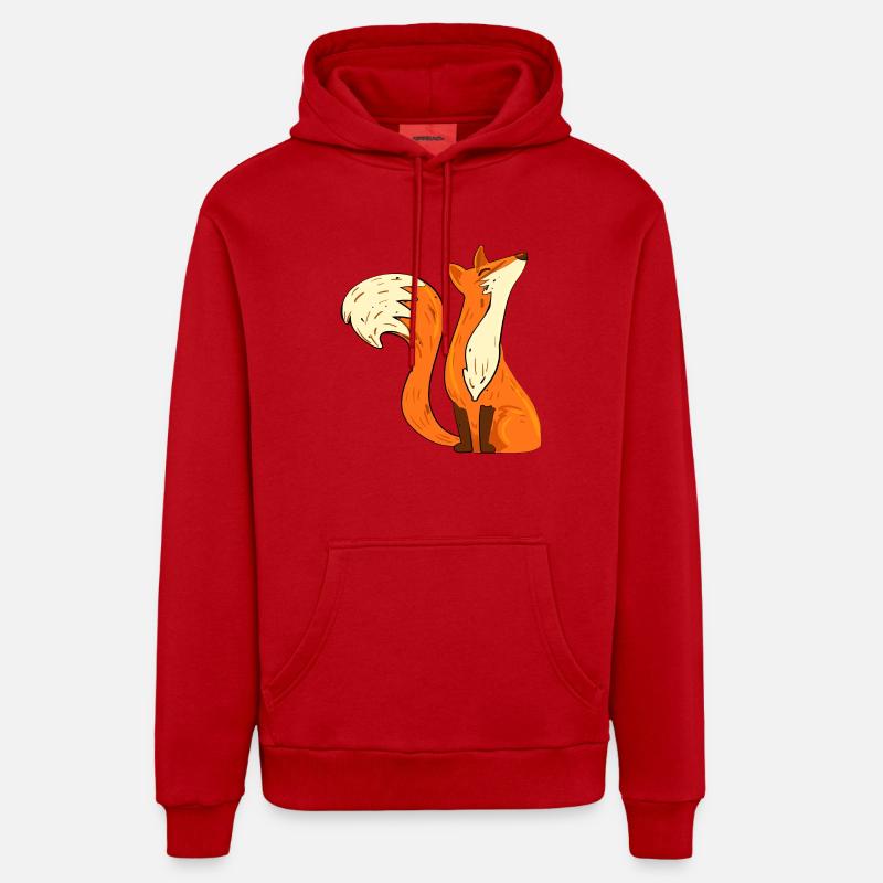 Fox insulté Sweat à capuche bio décontracté fabriqué en UE