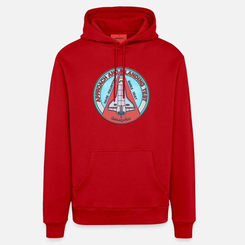 Enterprise 1977 - Sweat à capuche bio décontracté fabriqué en UE - rouge
