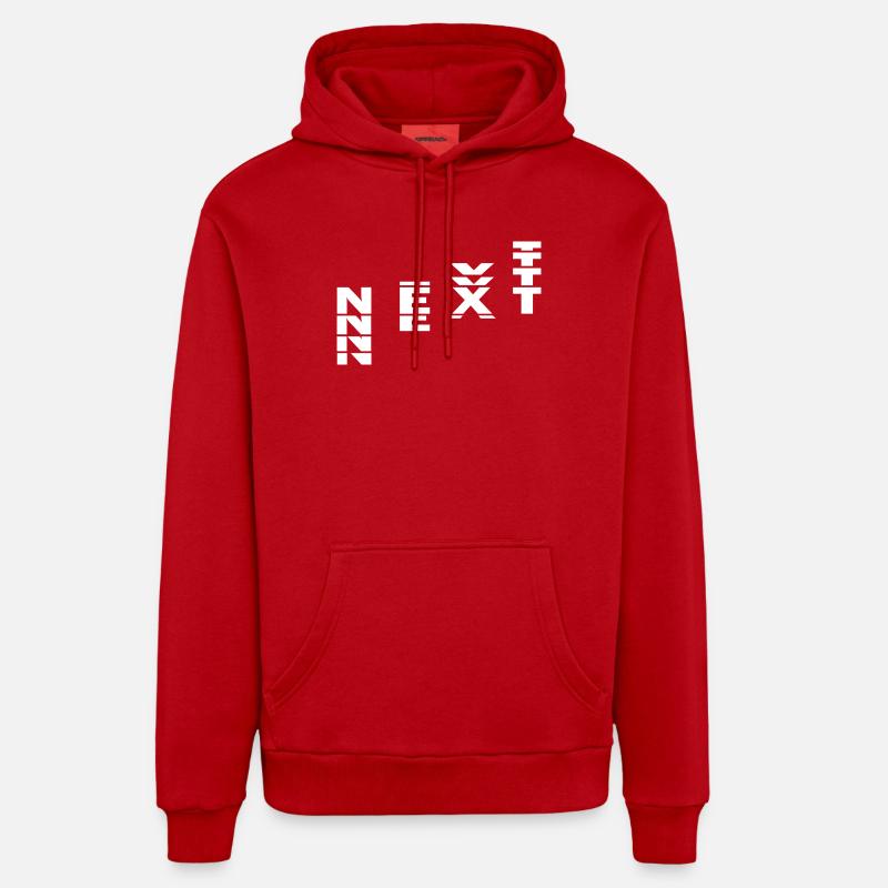 PROCHAIN - Sweat à capuche bio décontracté fabriqué en UE - rouge