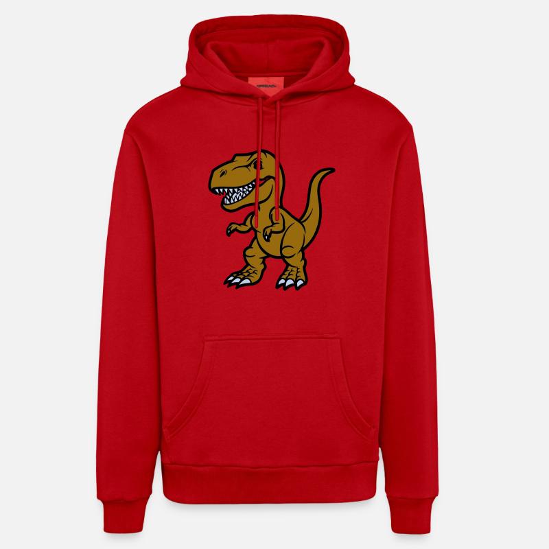 T Rex Comic Organic Relaxed Hoodie Made in EU