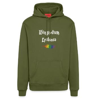 Gay Pride Gay Homosexualité - Sweat à capuche bio décontracté fabriqué en UE - MOSS GREEN - Devant