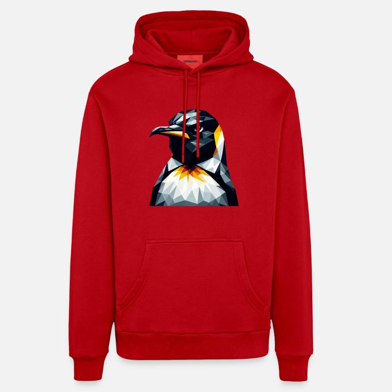 pingouin géométrique polygone math art Sweat à capuche bio décontracté fabriqué en UE