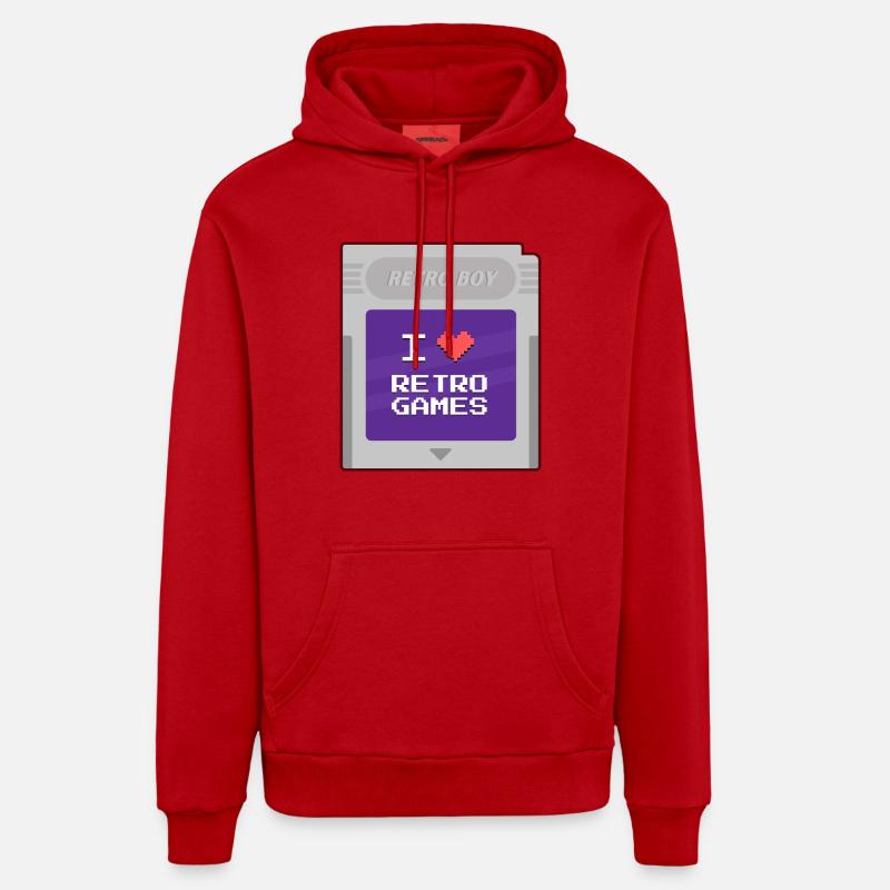 Retro Boy - Ich liebe Retrogames Organic Relaxed Hoodie Made in EU