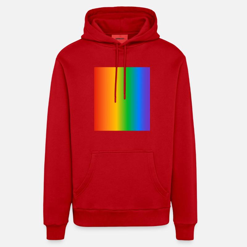 Regenbogen Farbverläufe Farben - Organic Relaxed Hoodie Made in EU - Rot