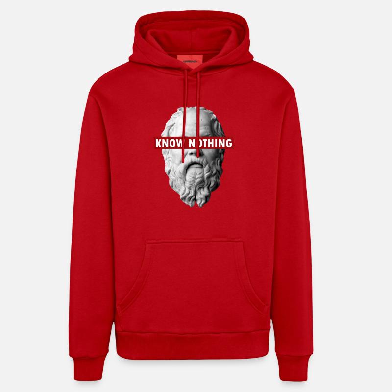 KNOW NOTHING SOCRATES Organic Relaxed Hoodie Made in EU