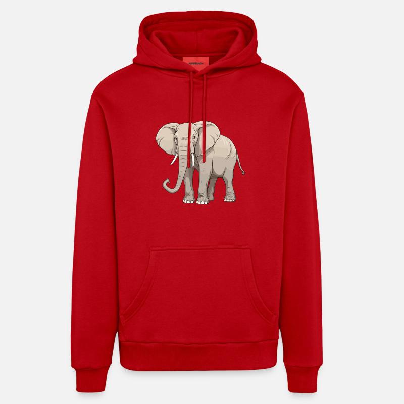 Elefant Tier Organic Relaxed Hoodie Made in EU