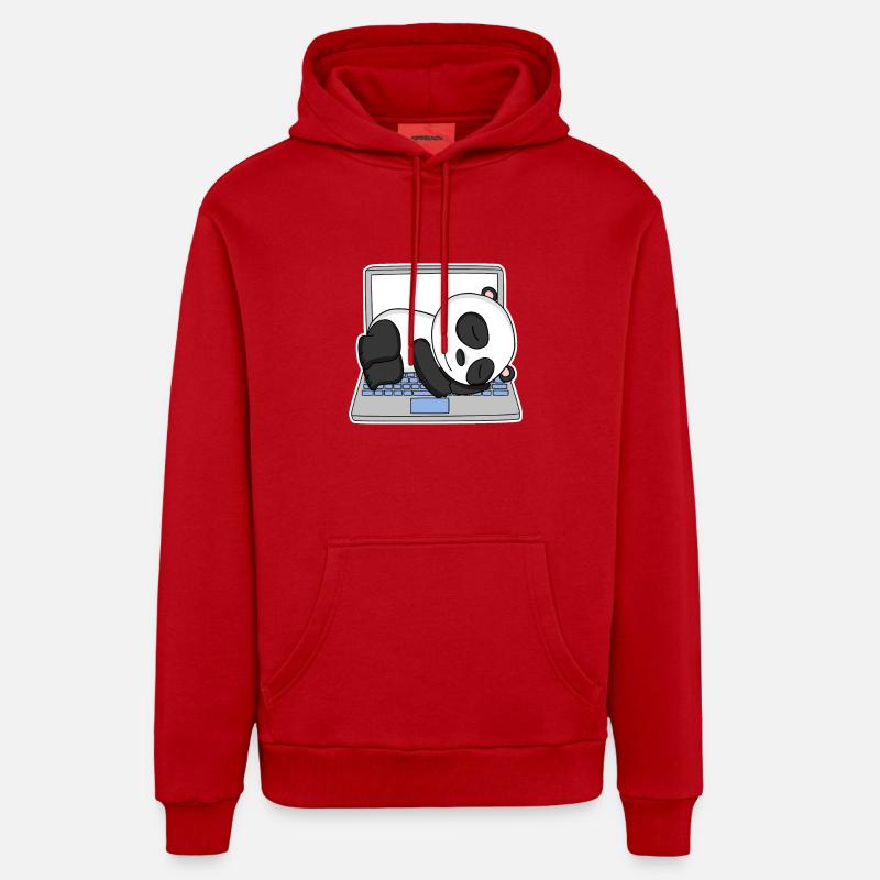 Computer Nerd Programmierer Herren Geschenk - Organic Relaxed Hoodie Made in EU - Rot