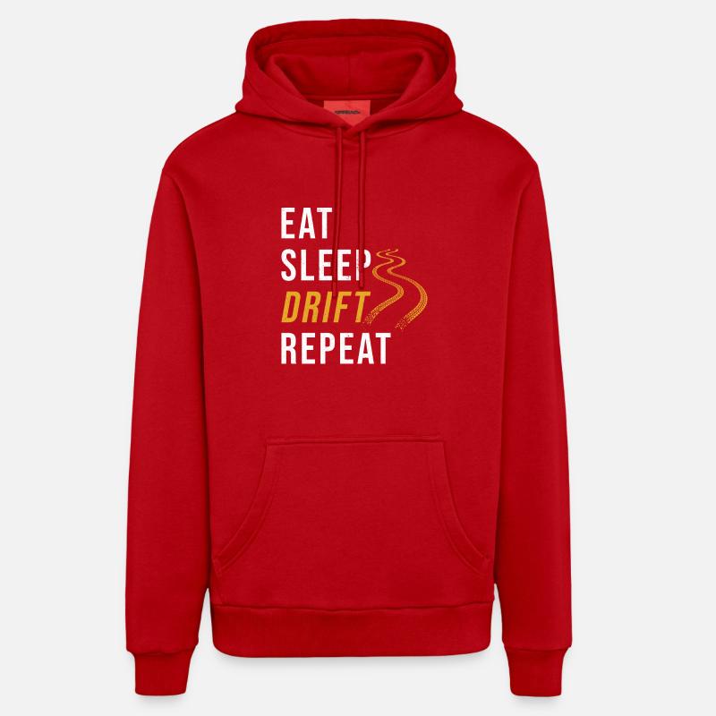 Drift Driftauto Auto Fan Spruch Organic Relaxed Hoodie Made in EU