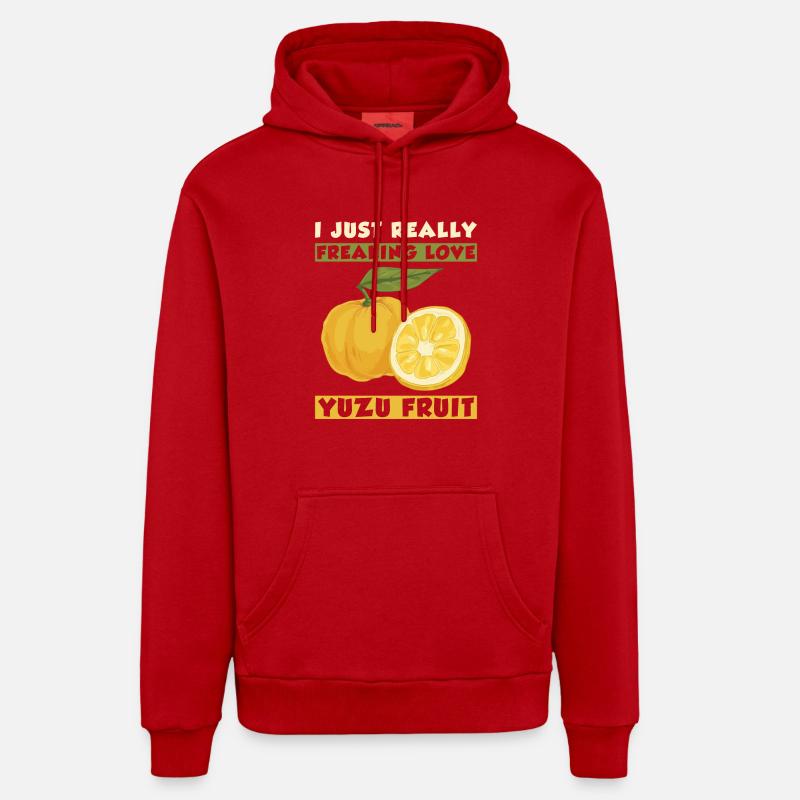 Yuzu Fruit Dicton Sweat à capuche bio décontracté fabriqué en UE