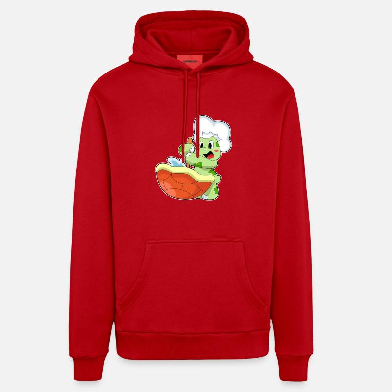 Marmite de tortue - Sweat à capuche bio décontracté fabriqué en UE - rouge