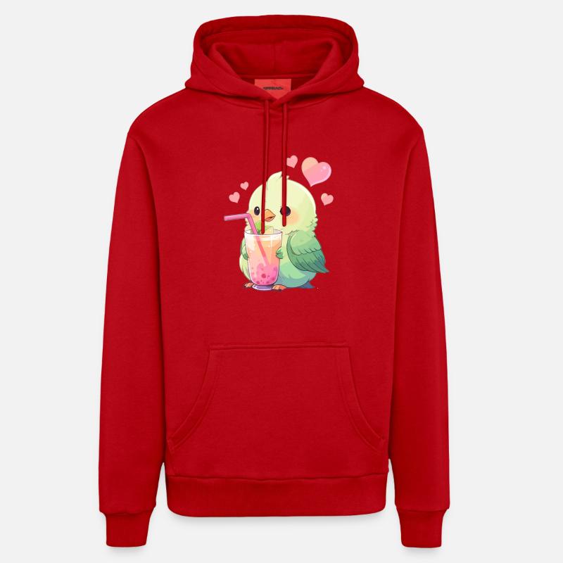 Inséparable kawaii boit Boba Bubble Tea Chibi Sweat à capuche bio décontracté fabriqué en UE