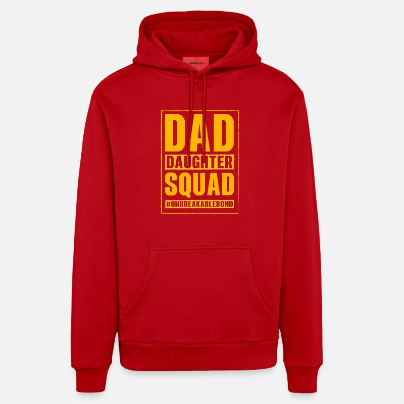 Dad Daughter Squad Organic Relaxed Hoodie Made in EU